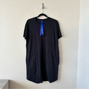 Kit & Ace-Cashmere Blend T-Shirt Double Pocket Mini Dress (Size:4)